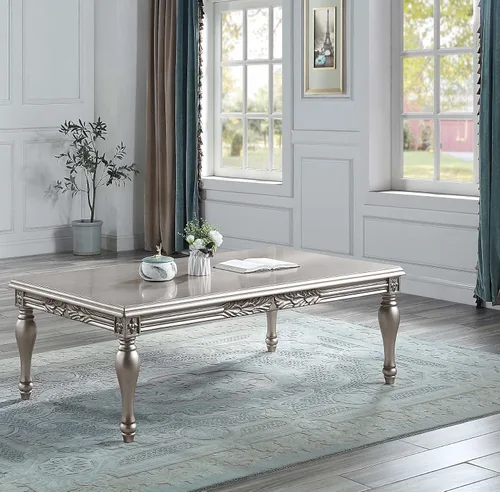 Miniatura 2 de Mesa de centro rectangular Acme Pelumi en platino