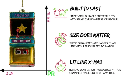 Miniatura 3 de Party Rock Ornamento de cristal para juego arcade Colección de entretenimiento