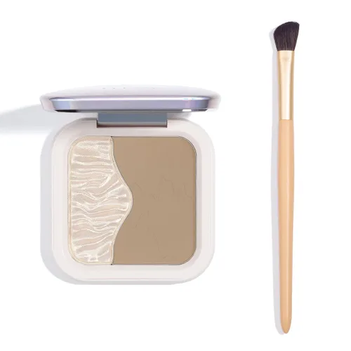 Miniatura 8 de ELESSY Paleta Iluminadora de Maquillaje de Larga Duración Polvo Iluminador Facial con Brillo Paleta Iluminadora Se Adapta a Todos los Tonos de #04