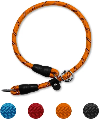 Miniatura 12 de LOS ANDES Collar para perro con tapón deslizable, gargantilla antitirones, collar martingala para perros pequeños, medianos y grandes, nailon, Negro