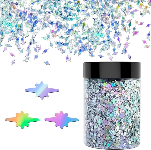 Miniatura 11 de Cactus de 1.69 onzas (1.69 oz) - 0.315 pulgadas. Brillo grueso holográfico, purpurina brillante LightStone Sparkles, purpurina a granel