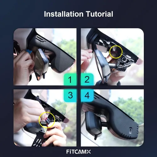 Miniatura 7 de Fitcamx Adaptador de cámara de tablero delantera 2K+trasera 1080P para Toyota GR Supra 2020-2026 (HD2-4031), estilo OEM, video HD de 2 canales, WiFi