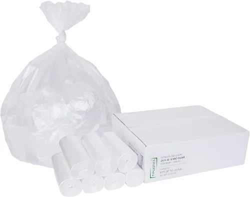 Miniatura 5 de TYPLASTICS Bolsas de basura al por mayor de 1000 bolsas de basura de alta densidad en rollo perforado de 10 a 15 galones de 24 x 33 pulgadas