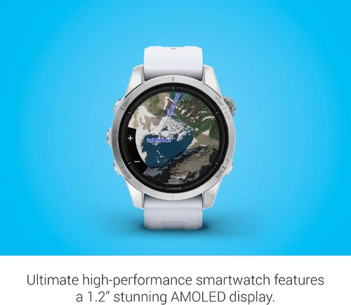 Miniatura 4 de Garmin epix Pro (Gen 2), 42mm, reloj inteligente de alto rendimiento, tecnología de entrenamiento avanzada, linterna incorporada, Whitestone Plata