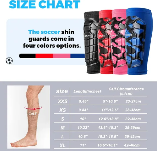 Miniatura 2 de Espinilleras de fútbol para niños y jóvenes, espinilleras de esquí para niños, niñas, adultos, hombres y mujeres, equipo de fútbol protector