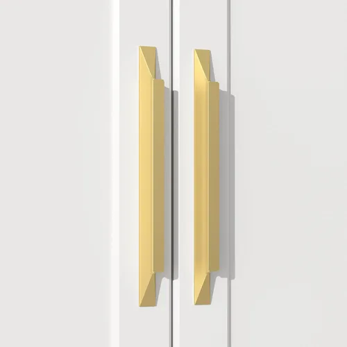 Miniatura 9 de Goldenwarm - Paquete de 5 manijas negras para cajones de 3-3/4 pulgadas, herrajes modernos para armarios, manijas para puertas de baño y vestidores