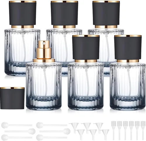 Miniatura 17 de Teenyyou 6 botellas vacías de perfume de vidrio de 30/50/3.4 fl oz a granel para fabricantes de perfumes, botellas de colonia atomizadoras