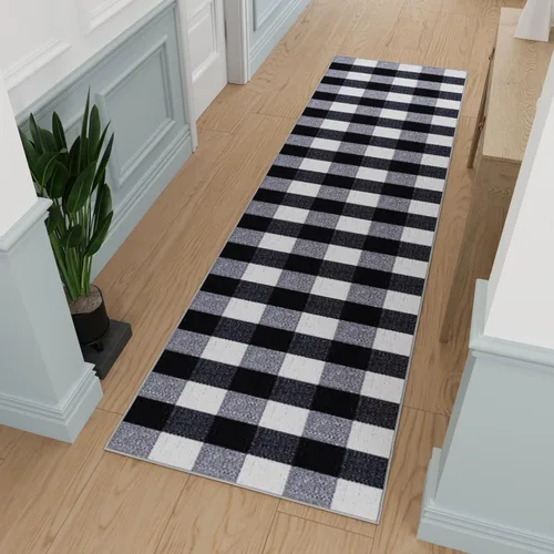 Miniatura 40 de Ottomanson Alfombras de 5 x 6 pies 6 pulgadas para sala de estar, alfombra de área para dormitorio, antideslizante, duradera y grande para zonas