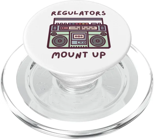 Miniatura 7 de Regulators Mount Up 90s Letras de hip-hop de la vieja escuela PopSockets intercambiables PopGrip