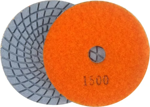 Miniatura 5 de Almohadillas de pulido de hormigón de diamante húmedo/seco de 3 pulgadas 7 piezas para moler piedra de mármol de granito