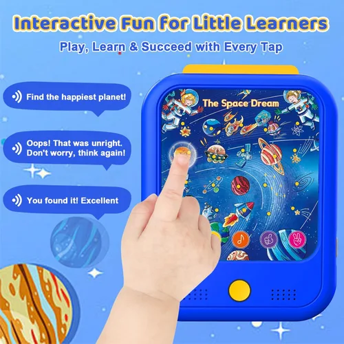 Miniatura 3 de Tableta de aprendizaje bilingüe para niños, juguetes educativos Montessori de aprendizaje para niños de 2 a 5 años, con más de 2000 palabras