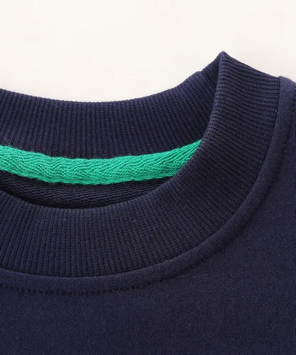 Miniatura 4 de Bumeex Sudadera de algodón con cuello redondo para niño pequeño 2-7T
