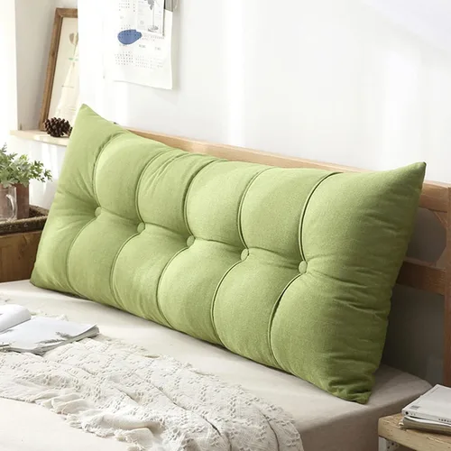 Miniatura 9 de Almohada rectangular grande para cabecero, almohada de apoyo largo para lectura, cojín lumbar perfecto para cama de día y litera, almohada