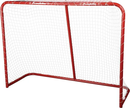Franklin Sports Red juvenil de hockey callejero - Portería de hockey de acero para interiores y exteriores para niños Roller Street - 54 pulgadas
