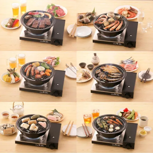 Miniatura 3 de Iwatani Utensilios de Cocina Coreanos Aburi Parrilla para Encimera, Negro, (CB-P-AM3)