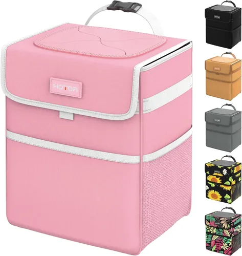 Miniatura 8 de HOTOR Basurero para automóvil: organizador de automóvil a prueba de fugas y bolsa de almacenamiento para la parte trasera/delantera/consola