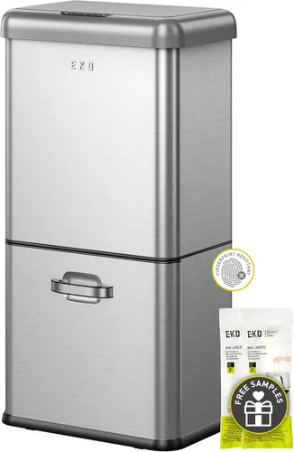 Miniatura 11 de EKO EcoSmart - Basurero de cocina alto y grande, 80L/21.1 G de alta capacidad, cubo de basura con sensor de movimiento cuadrado suave sin contacto