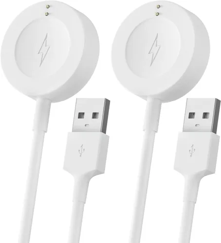 Sinoacc Paquete de 2 cargadores para Fossil Gen 6/5/5E/4 Smartwatch Cable de carga para Emporio Armani/Skagen Falster 2/Misfit Vapor 2/Diesel Guard