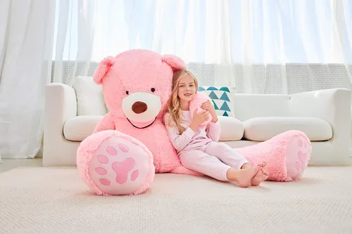 Miniatura 2 de IKASA - Oso de peluche gigante, animales de juguete (Rosa, 63 pulgadas)
