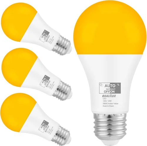 Miniatura 14 de Qualilux Bombillas de luz del atardecer al amanecer, bombillas LED de detección de luz automática para exteriores, luz diurna, MR16 GU10 paquete