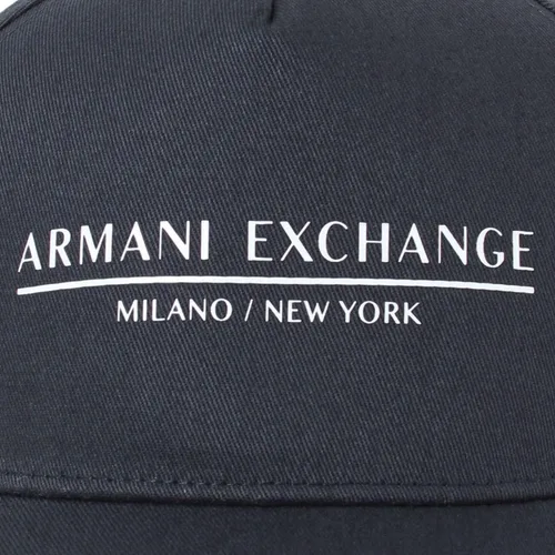 Miniatura 7 de Armani Exchange Gorra de béisbol con logotipo de MilánNueva York para hombre