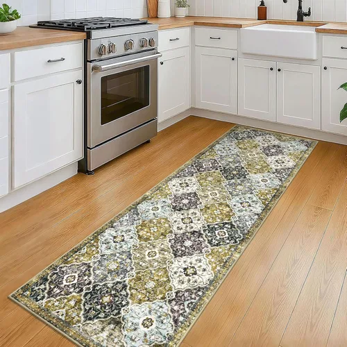 Miniatura 7 de KILOCOCO Alfombra de Pasillo 2x6, Alfombra de Pasillo Marroquí Súper Suave Lavable para Pasillo de Entrada, Alfombra de Cocina de Pasillo de Lana