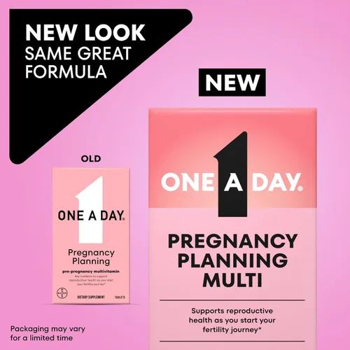 Miniatura 2 de One A Day Multivitamínico prenatal de planificación del embarazo para mujeres, vitaminas preembarazo para mujeres con metilfolato, ácido fólico