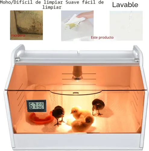 Miniatura 2 de Caja inteligente para cría 10-15 recién nacidos, pollitos, codorniz, pájaros, animales pequeños, incubadoras manuales, calentador de aves de corral