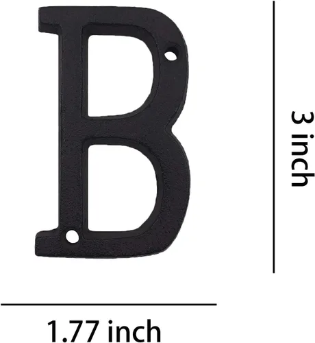 Miniatura 2 de YOUCC-XX - Números de casa de 3 pulgadas, número de buzón de hierro fundido, número de dirección de casa.