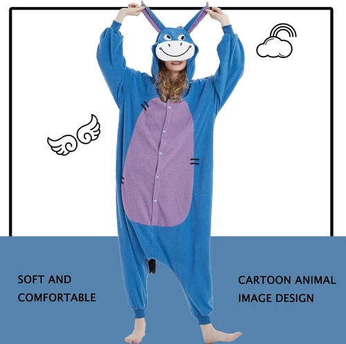 Miniatura 5 de SWEETXIN Pijama unisex para adultos y niños, para Halloween, Navidad, ropa de dormir, traje de cosplay para mujeres y hombres