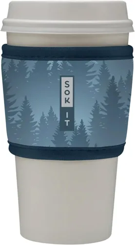 Miniatura 73 de Sok It HotSok Coffee & Tea - Funda de neopreno con aislamiento reutilizable (floral abstracto)