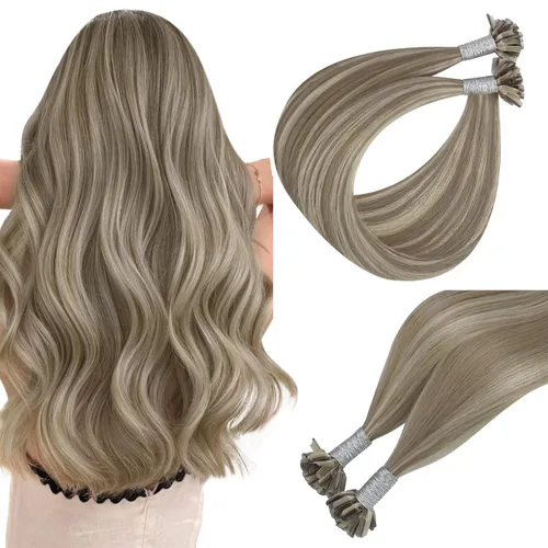 Miniatura 16 de Easyouth Extensión de cola de caballo de cabello humano marrón ombré, extensión de colas de caballo, extensiones de cola de caballo de color marrón
