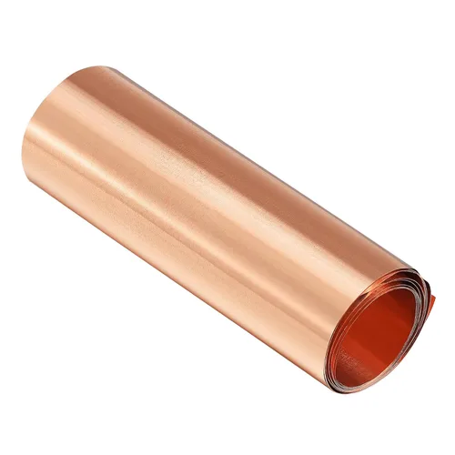 Miniatura 18 de uxcell Rollo de hoja de cobre, placa 3,280.8 ft m x 131.2 ft m x 0.2 ft m de la hoja del metal