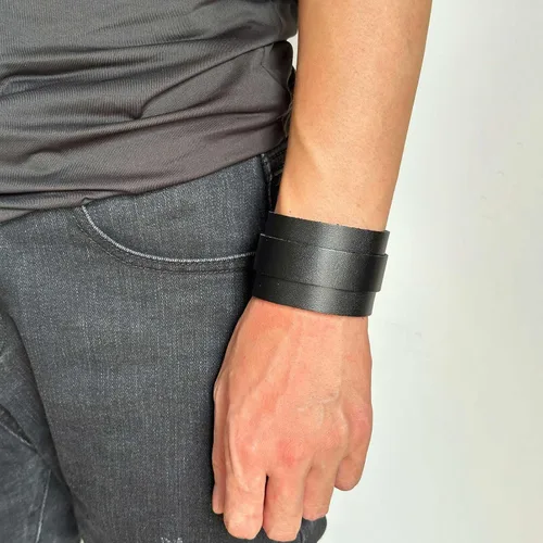Miniatura 2 de Xusamss Pulsera ancha de cuero Punk Rock