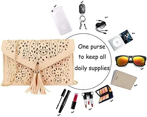 Miniatura 2 de Mily Glitter Sequins Envolvente Clutch Tote Bolso de hombro