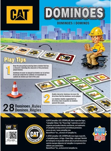 Miniatura 3 de MasterPieces Juegos para niños - Dominó de imagen de Caterpillar - Juego para niños y familia
