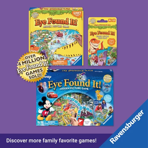 Miniatura 6 de Ravensburger Eye Found It! Juego de cartas del mundo de Disney - Divertido y educativo Spot It para niños pequeños, preescolares, niños y niñas de 3