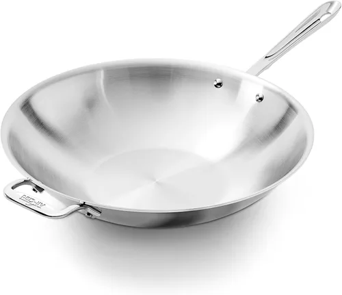 Miniatura 13 de All-Clad D3® - Juego de sartenes de acero inoxidable de 5 piezas, fabricado en Estados Unidos, incluye sartenes de 8, 10 y 12 pulgadas con tapa