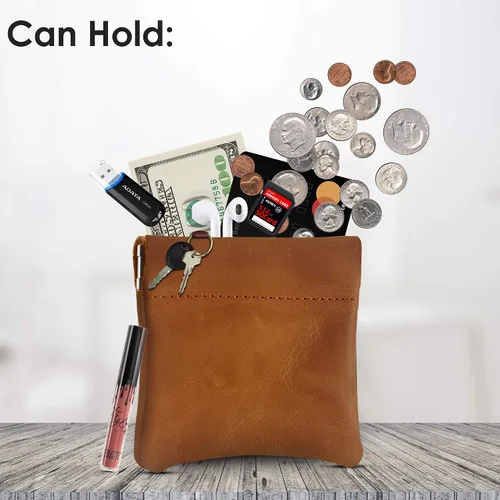 Miniatura 53 de Monedero clásico a presión, de cuero, para hombre de Nabobb, negro