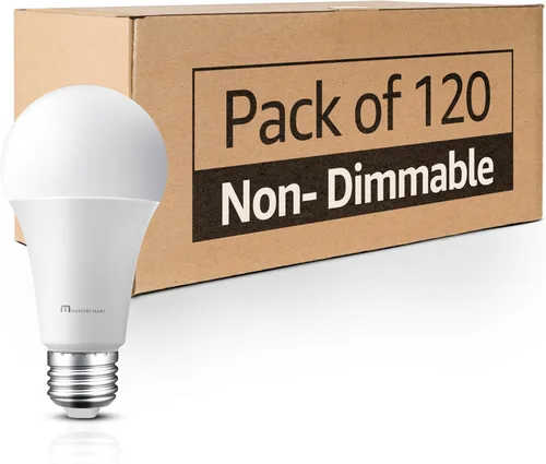 Miniatura 7 de MASTERY MART Paquete de 6 bombillas LED A19 equivalentes a 60 W, 9 W no regulables, sin parpadeo, 800 LM, luz blanca brillante 5000 K, base E26