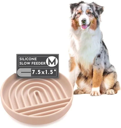 Miniatura 16 de Should We Go? Comedero lento para perros y cachorros, cuenco de silicona para comer lentamente, diseño moderno de alfombrilla para lamer, reduce