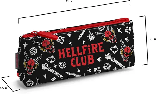 Miniatura 3 de Genuine Fred Stranger Things - Bolsa para accesorios, Hellfire Club, multicolor
