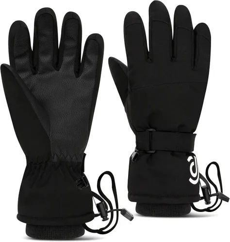 Guantes de moto de nieve, guantes de esquí para hombres y mujeres, impermeables, resistentes al viento, guantes de snowboard para pantalla táctil,
