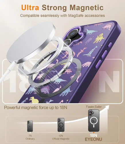 Miniatura 406 de Goodon para iPhone 15 Pro Max con protector de pantalla de privacidad, compatible con Magsafe, funda translúcida mate a prueba de golpes - Linda