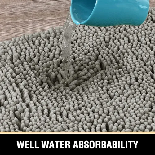 Miniatura 6 de H.VERSAILTEX Alfombra de Baño Tapete de Baño para Baño Felpilla de Lujo Alfombra de Baño Extra Suave y Absorbente Alfombras Peludas de Microfibra