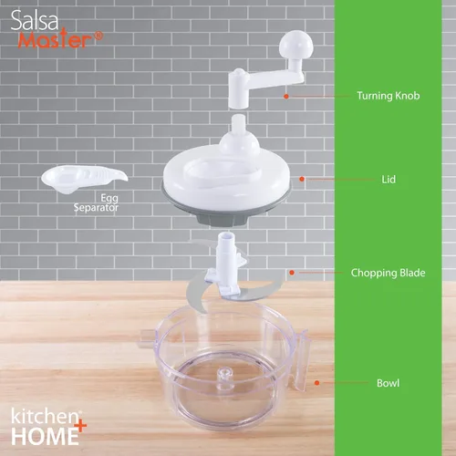 Miniatura 4 de Salsa Master. Máquina para hacer salsa, picar de alimentos, mezclar y batir. Manual.