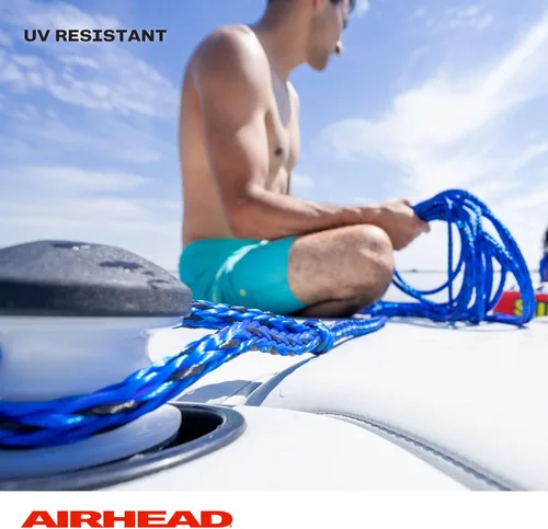 Miniatura 7 de Airhead 1-6 Person Tow Rope for Towable Tubes, Heavy Duty Boat Towline for Tubing, UV Resistant 16 Strand Polypropylene with Rope Keeper, up to