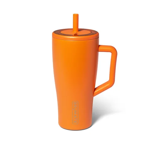 Miniatura 23 de BrüMate Era Vaso térmico con asa y pajilla, 40 onzas, 100% a prueba de fugas, con tapa, hecho de acero inoxidable, base apta para portavasos, moca