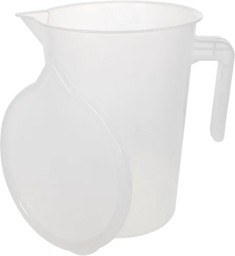 Jarras medidoras de leche jarra de medición de plástico de 5 l, jarra de mezcla graduada, cilindro grande, taza medida, taza de leche líquida,