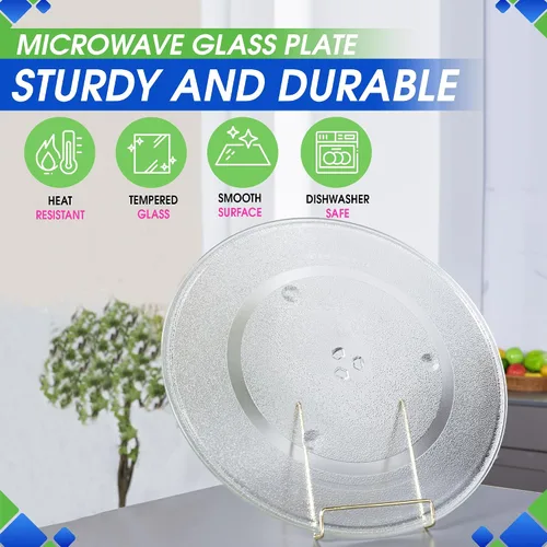 Miniatura 2 de Placa de repuesto para microondas de 16.5 pulgadas, se adapta a WB48X10046 y WB48X29704 GE - Placa giratoria de microondas de repuesto exacto